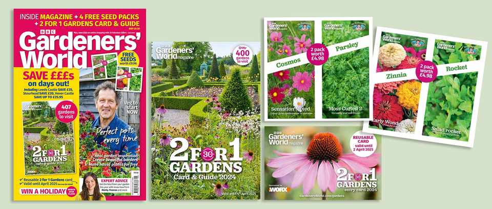 content of BBC Gardeners' World Magazine May issue value pack